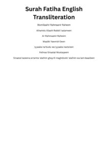 surah fatiha english transliteration pdf pdf