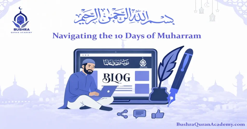 An open Quran with prayer beads on a wooden stand, highlighting spiritual focus during the Islamic New Year and the 10 days of Muharram.