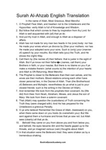 Surah Al Ahzab English Translation Pdf pdf