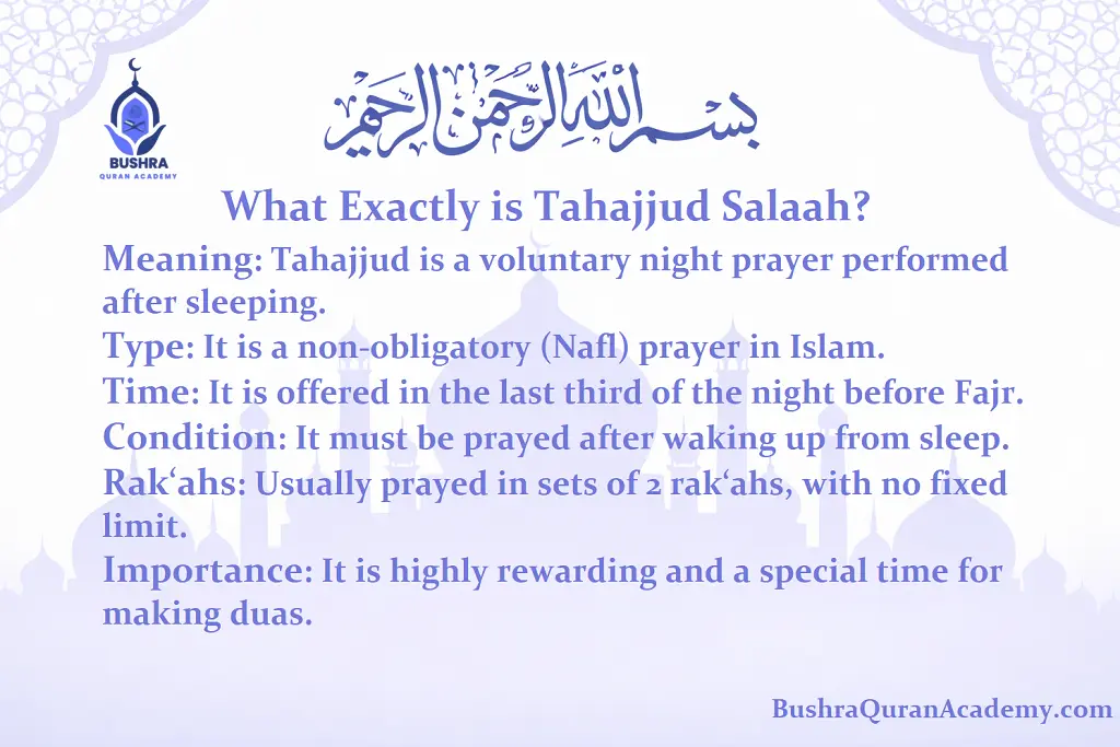 A peaceful, minimalist setting with a prayer mat and a lamp in the dark, illustrating the quiet essence of what exactly is Tahajjud Salaah for spiritual seekers.