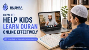 A quiet and distraction-free study space can help kids learn Quran online with better focus, confidence, and consistency.